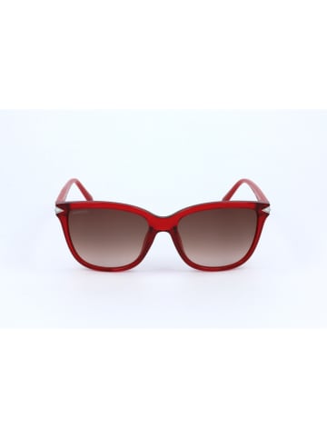 Swarovski Damskie okulary przeciwsłoneczne w kolorze czerwono-jasnobrązowym