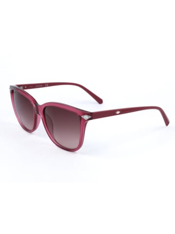 Swarovski Damskie okulary przeciwsłoneczne w kolorze różowo-brązowym
