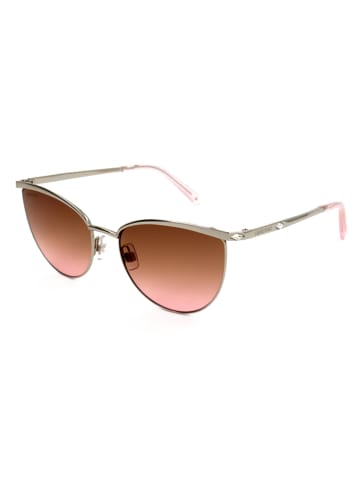 Swarovski Damskie okulary przeciwsłoneczne w kolorze złoto-jasnoróżowo-brązowym
