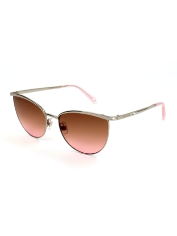 Swarovski Damen-Sonnenbrille in Gold/ Braun-Rosa