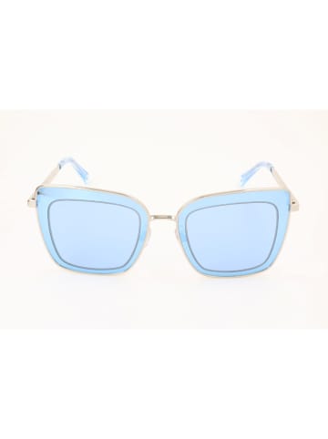 Swarovski Damskie okulary przeciwsłoneczne w kolorze złoto-błękitnym