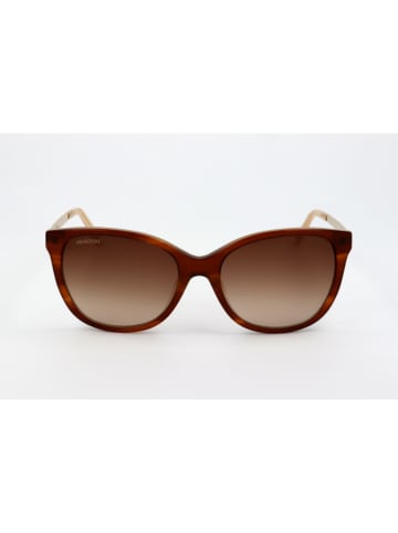 Swarovski Damskie okulary przeciwsłoneczne w kolorze brązowym
