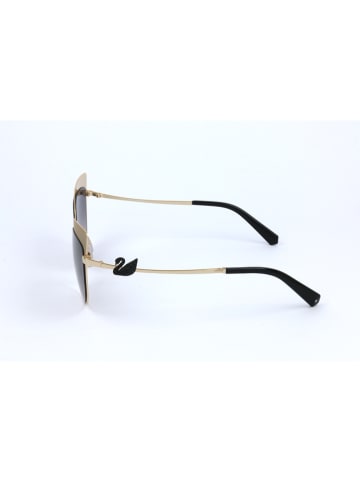 Swarovski Damskie okulary przeciwsłoneczne w kolorze złoto-czarnym