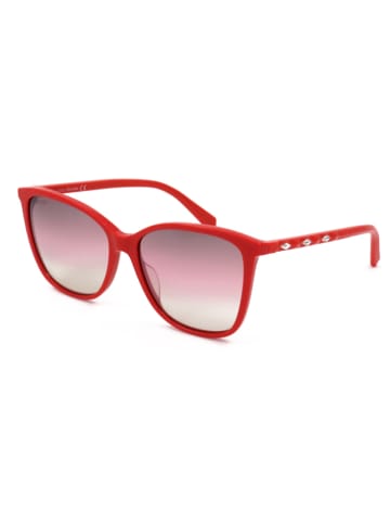 Swarovski Damskie okulary przeciwsłoneczne w kolorze czerwono-różowym