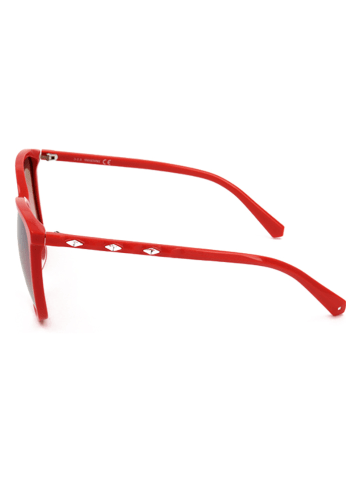 Swarovski Damskie okulary przeciwsłoneczne w kolorze czerwono-różowym