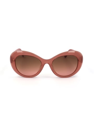 Swarovski Damskie okulary przeciwsłoneczne w kolorze jasnoróżowo-brązowym