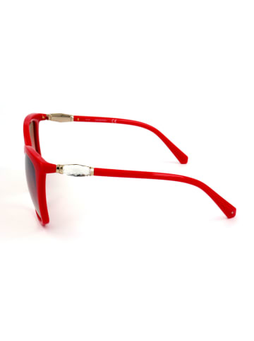 Swarovski Damskie okulary przeciwsłoneczne w kolorze czerwono-różowym