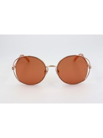 Swarovski Damskie okulary przeciwsłoneczne w kolorze różowozłoto-jasnobrązowym