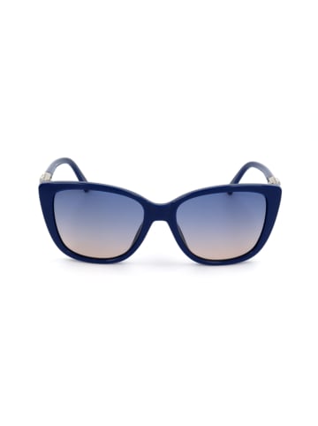 Swarovski Dameszonnebril blauw