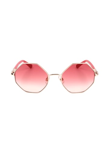 Swarovski Damen-Sonnenbrille in Gold-Rot/ Rosa