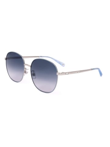 Swarovski Damskie okulary przeciwsłoneczne w kolorze srebrno-niebieskim