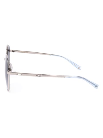 Swarovski Damskie okulary przeciwsłoneczne w kolorze srebrno-niebieskim