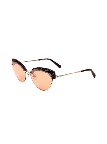 Swarovski Damen-Sonnenbrille in Braun-Gold/ Orange