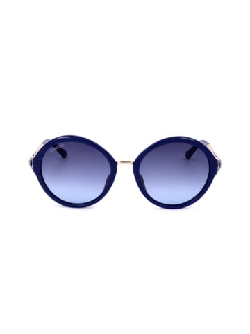 Swarovski Damen-Sonnenbrille in Blau-Gold