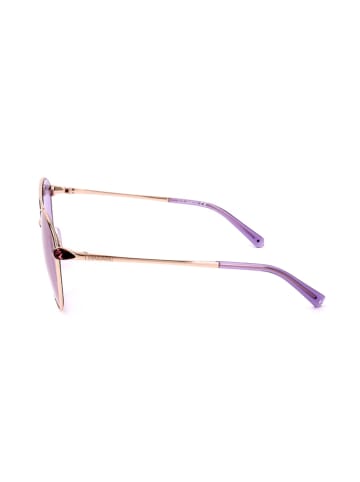 Swarovski Damskie okulary przeciwsłoneczne w kolorze różowozłoto-fioletowym