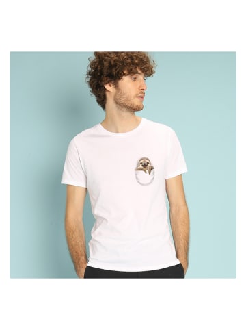 WOOOP Koszulka "Pocket Sloth" w kolorze białym