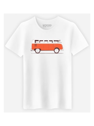 WOOOP Koszulka "Red Van" w kolorze białym