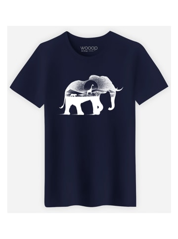 WOOOP Shirt "Wild Africa" donkerblauw
