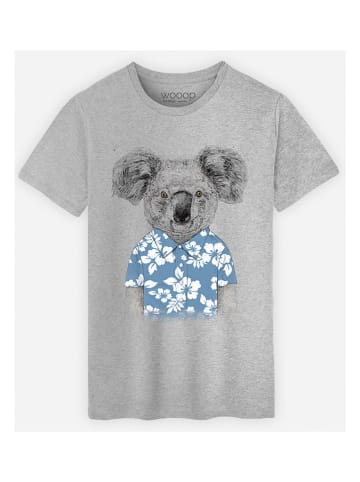 WOOOP Shirt "Koala Blue" grijs