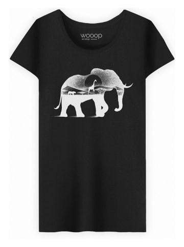 WOOOP Koszulka "Wild Africa" w kolorze czarnym