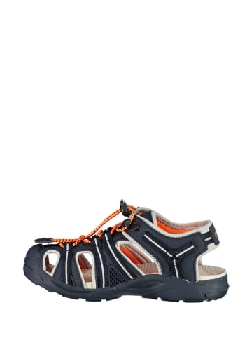 CMP Wandel-enkelsandalen "Aquaril" donkerblauw/oranje