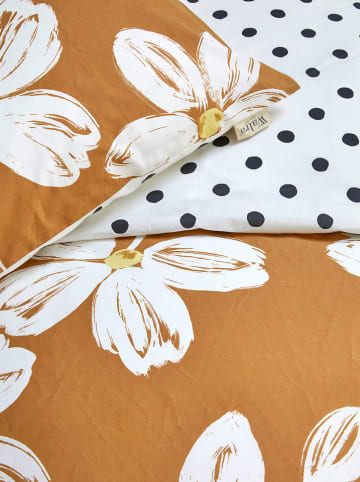 Walra Beddengoedset "Favorite Flowers" cognackleurig