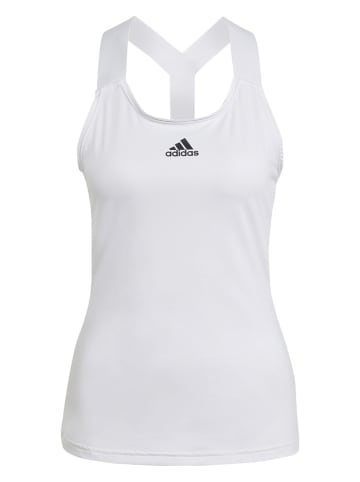 Adidas Top sportowy "Da. Tennistank" w kolorze białym