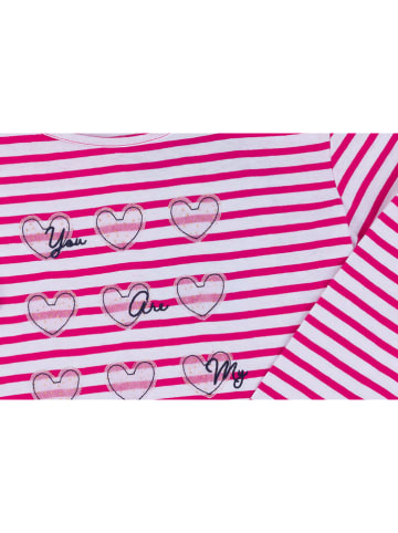 Regatta Koszulka "Peppa Stripe Tee" w kolorze biało-różowym