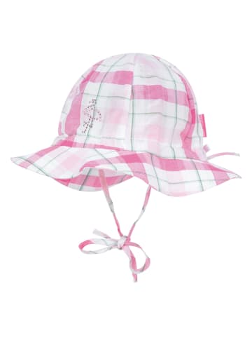Döll Hut in Weiß/ Pink