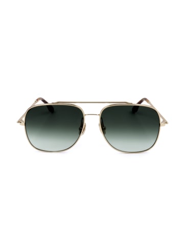 Victoria Beckham Damen-Sonnenbrille in Gold/ Grün