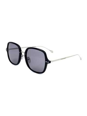 Isabel Marant Damskie okulary przeciwsłoneczne w kolorze srebrno-czarno-błękitnym