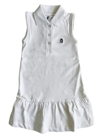 El Caballo Sukienka polo "Pique C/Lycra" w kolorze białym