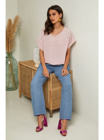 La Compagnie Du Lin Shirt "Elymis" in Rosa