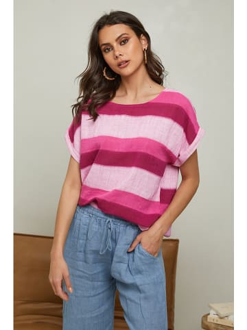 La Compagnie Du Lin Shirt "Epicea" roze