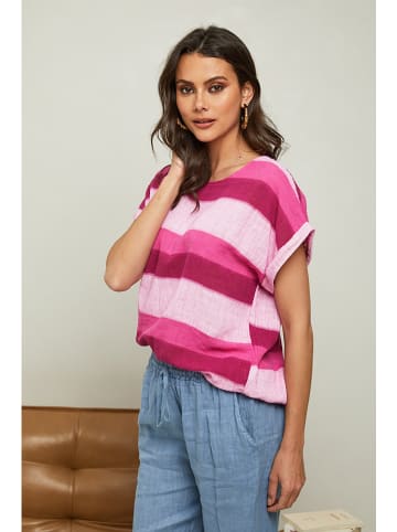 La Compagnie Du Lin Shirt "Epicea" roze
