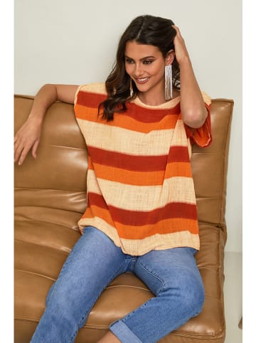 La Compagnie Du Lin Shirt "Epicea" in Orange