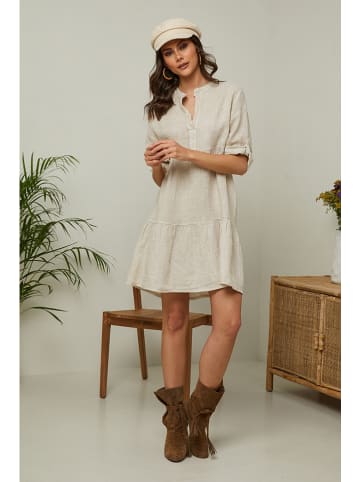 Fleur de Lin Linnen jurk "Gabin" beige