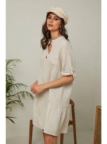 Fleur de Lin Linnen jurk "Gabin" beige