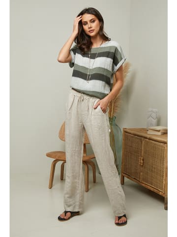 La Compagnie Du Lin Leinenhose "Garancel" in Beige