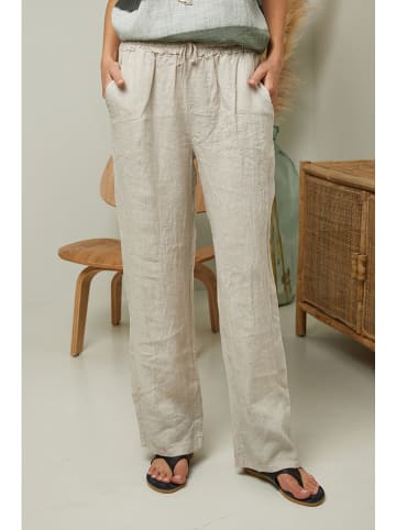 La Compagnie Du Lin Leinenhose "Garancel" in Beige