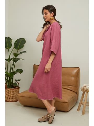 Joséfine Leinenkleid "Granael" in Pink