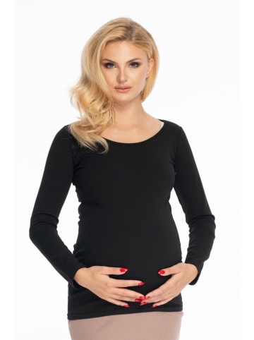 Peekaboo Koszulka ciążowa w kolorze czarnym