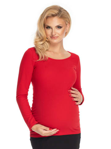 Peekaboo Koszulka ciążowa w kolorze czerwonym