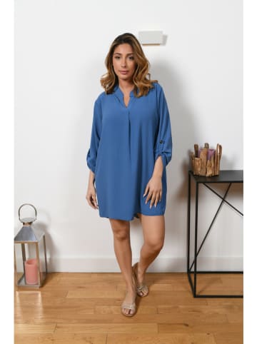 Plus Size Company Tunika "Liba" w kolorze niebieskim