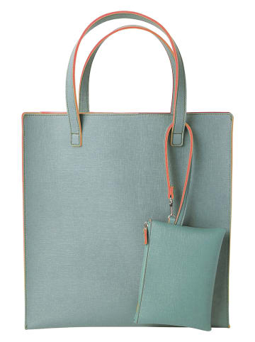 Remember Shopper bag w kolorze błękitnym - 34 x 35,5 x 11,5 cm