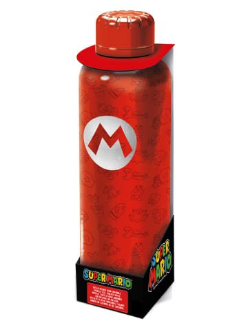 Super Mario Edelstahl-Trinkflasche "Super Mario" in Rot - 500 ml