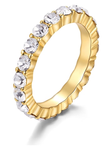 METROPOLITAN Vergold. Ring mit Swarovski Kristallen