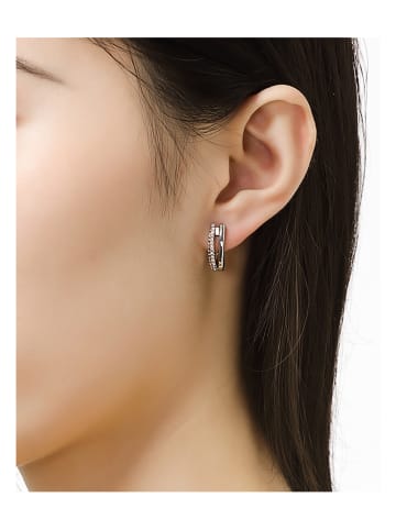Park Avenue Creolen met Swarovski-kristallen