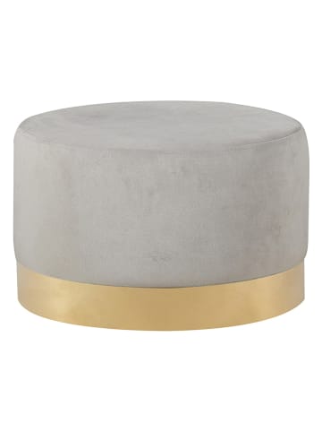 Maison Montaigne Puf "Siraso" w kolorze szarym - wys. 35 x Ø 55 cm