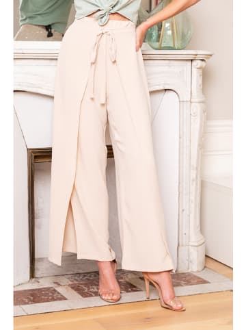 Saint Germain Paris Spodnie "Hose" w kolorze beżowym
